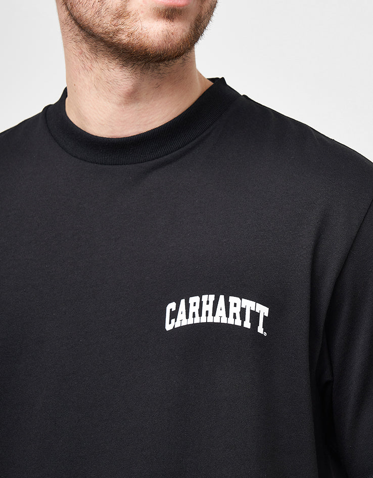 C WIP S/S University Script T-Shirt - Black/White
