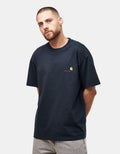 C WIP American Script T-Shirt - Deep Night