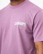 C WIP S/S University Script T-Shirt - Phlox/White
