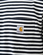 C WIP S/S Ezra Pocket T-Shirt - Ezra Stripe/Black/Wax