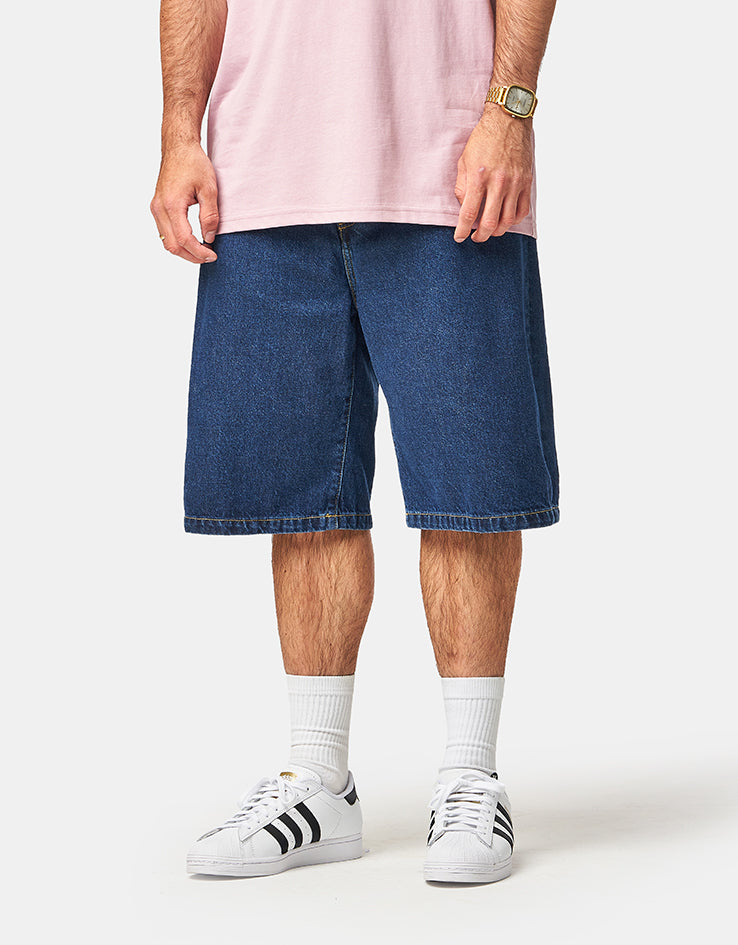 C WIP Landon Shorts - Blue (Stone Washed)