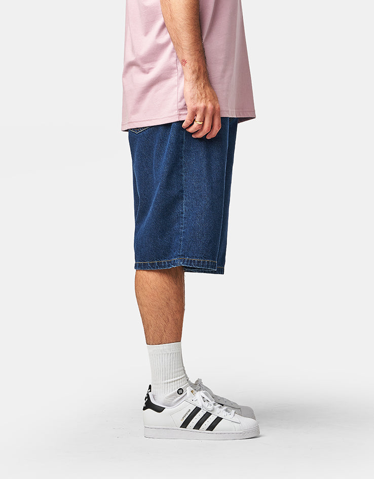C WIP Landon Shorts - Blue (Stone Washed)