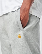C WIP Chase Sweat Short - Grey Heather/Gold