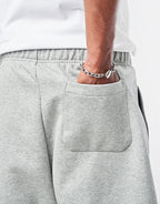 C WIP Chase Sweat Short - Grey Heather/Gold