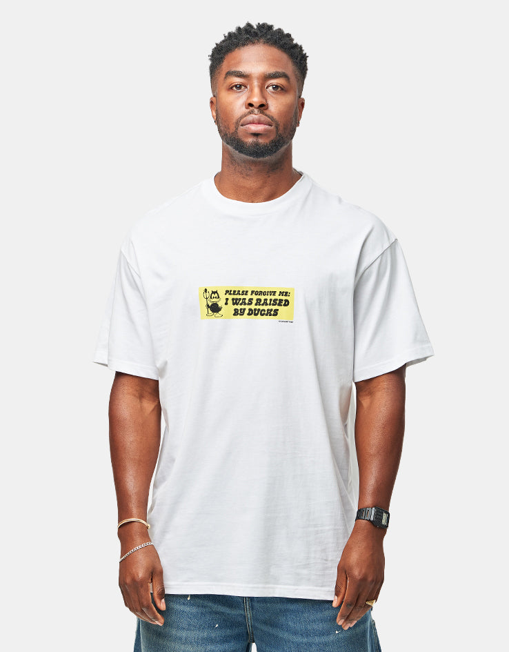 C WIP S/S Bumper Stickers T-Shirt - White