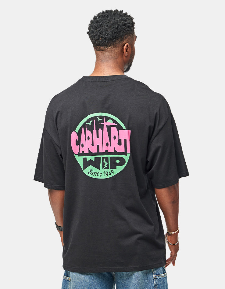 C WIP S/S Luggage Label T-Shirt - Black