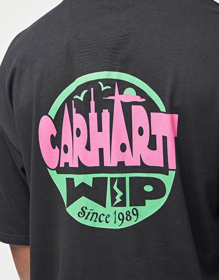 C WIP S/S Luggage Label T-Shirt - Black