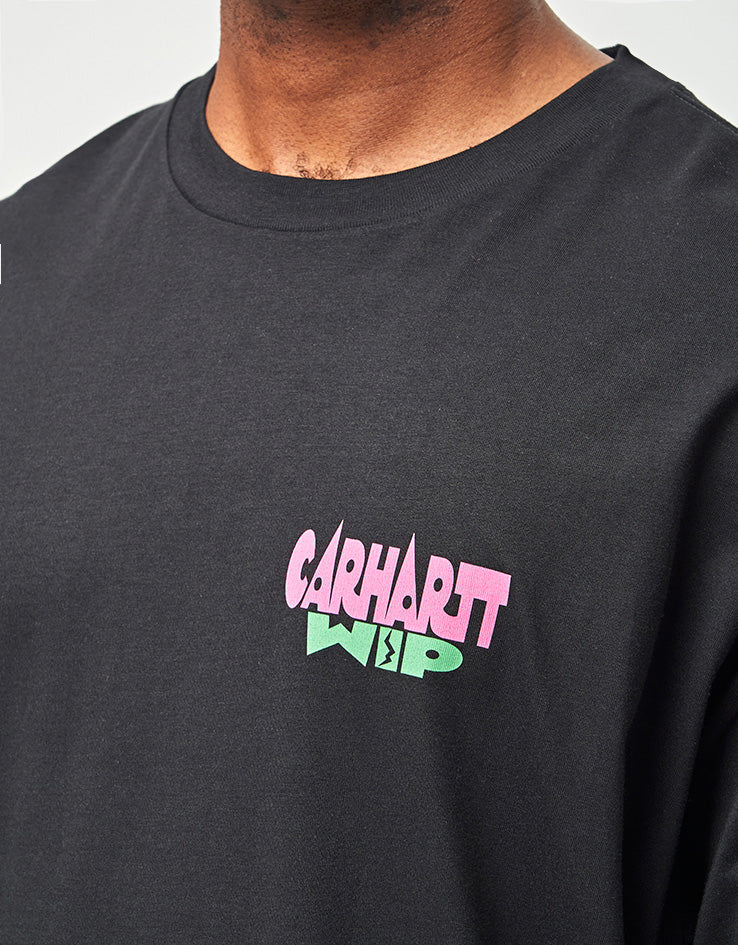 C WIP S/S Luggage Label T-Shirt - Black