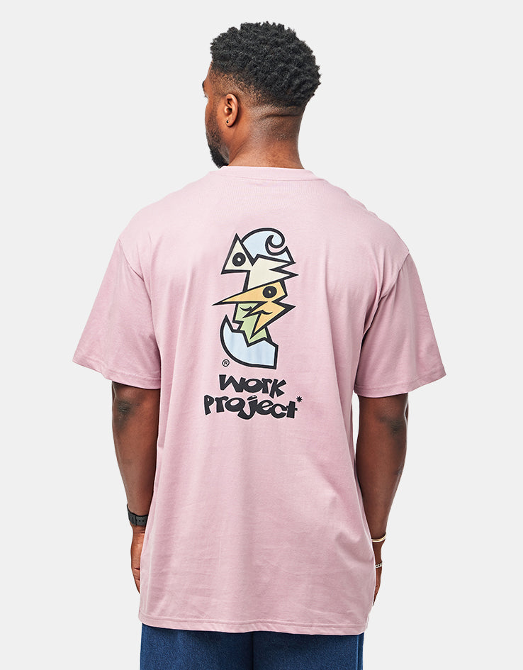 C WIP S/S Cubist T-Shirt - Hortensia