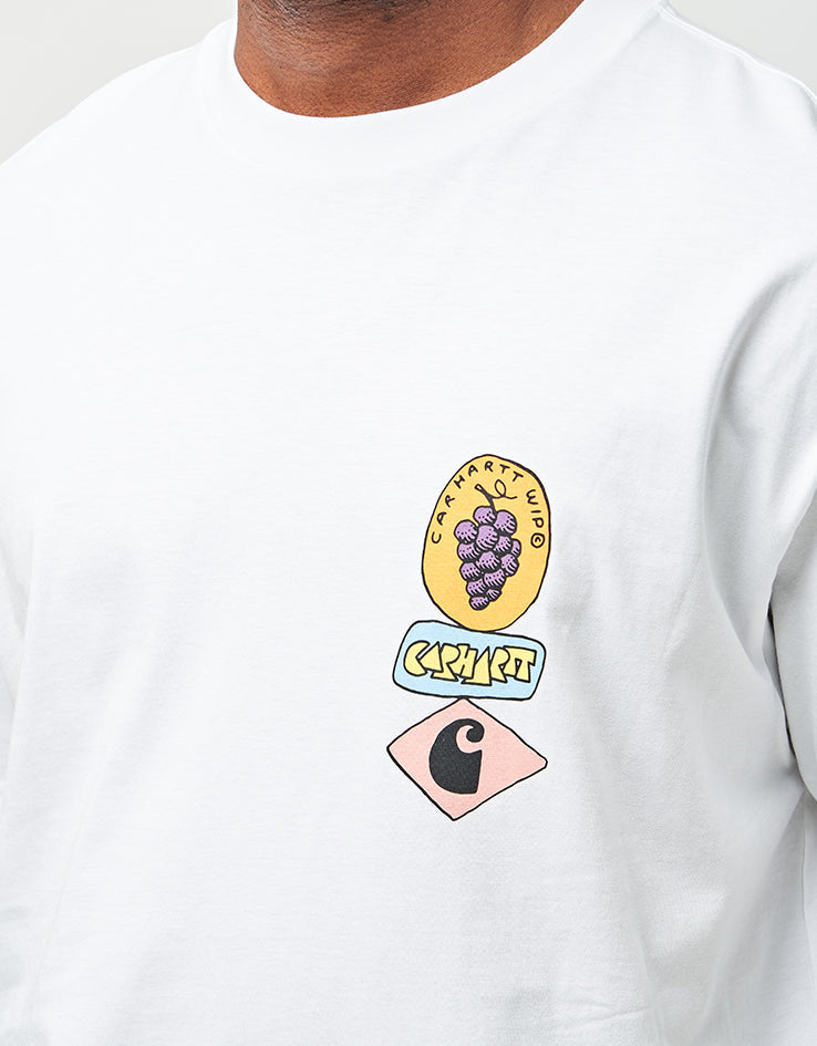 C WIP S/S Stacked Grapes T-Shirt - White