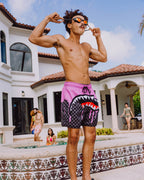 OCEAN DRIP CHECK SWIM SHORT