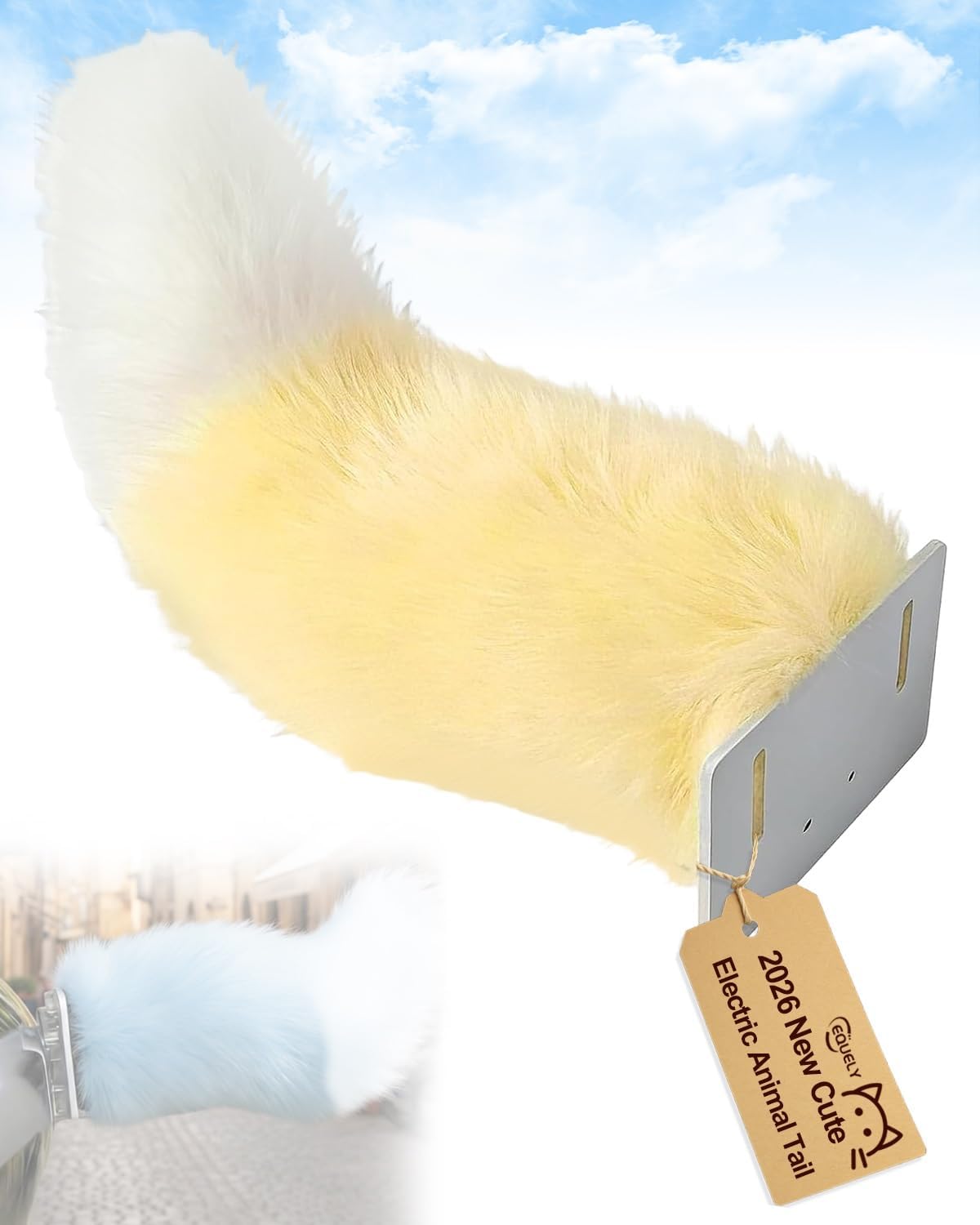 Car Tail Wagging Plush Fuzzy