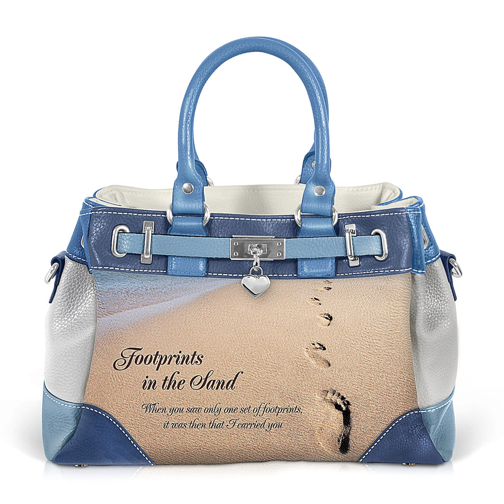 "Footprints In The Sand" Women's Fashion Handbag