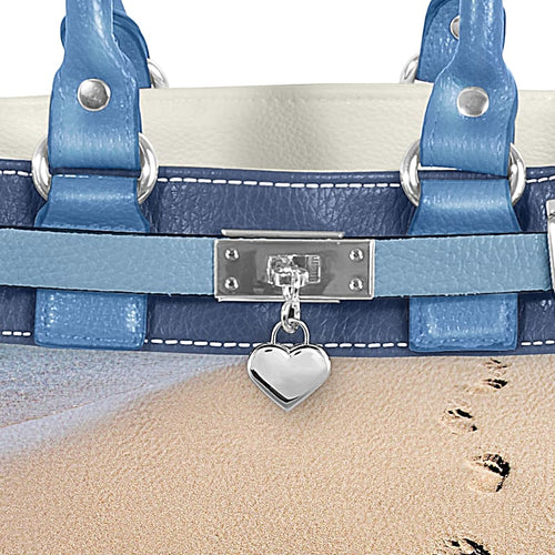 "Footprints In The Sand" Women's Fashion Handbag
