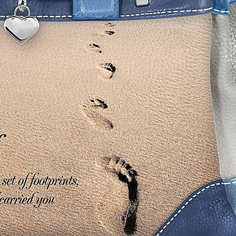 "Footprints In The Sand" Women's Fashion Handbag