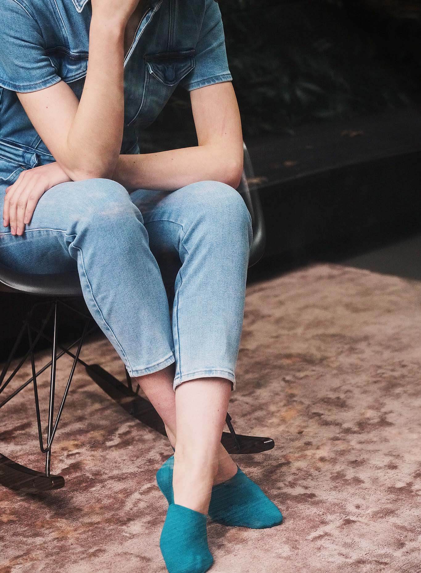 Merino Wool No Show Socks 4-Pack