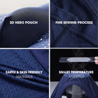 3-Pack Blue - PREMIUM BAMBOO FIBRE BOXER SHORTS 1.0