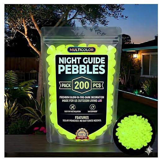 2026 Colorful Glow-in-the-Dark Garden Stones