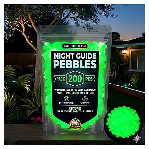 2026 Colorful Glow-in-the-Dark Garden Stones