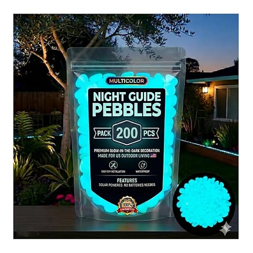 2026 Colorful Glow-in-the-Dark Garden Stones