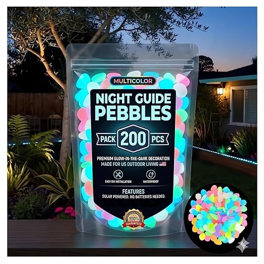 2026 Colorful Glow-in-the-Dark Garden Stones