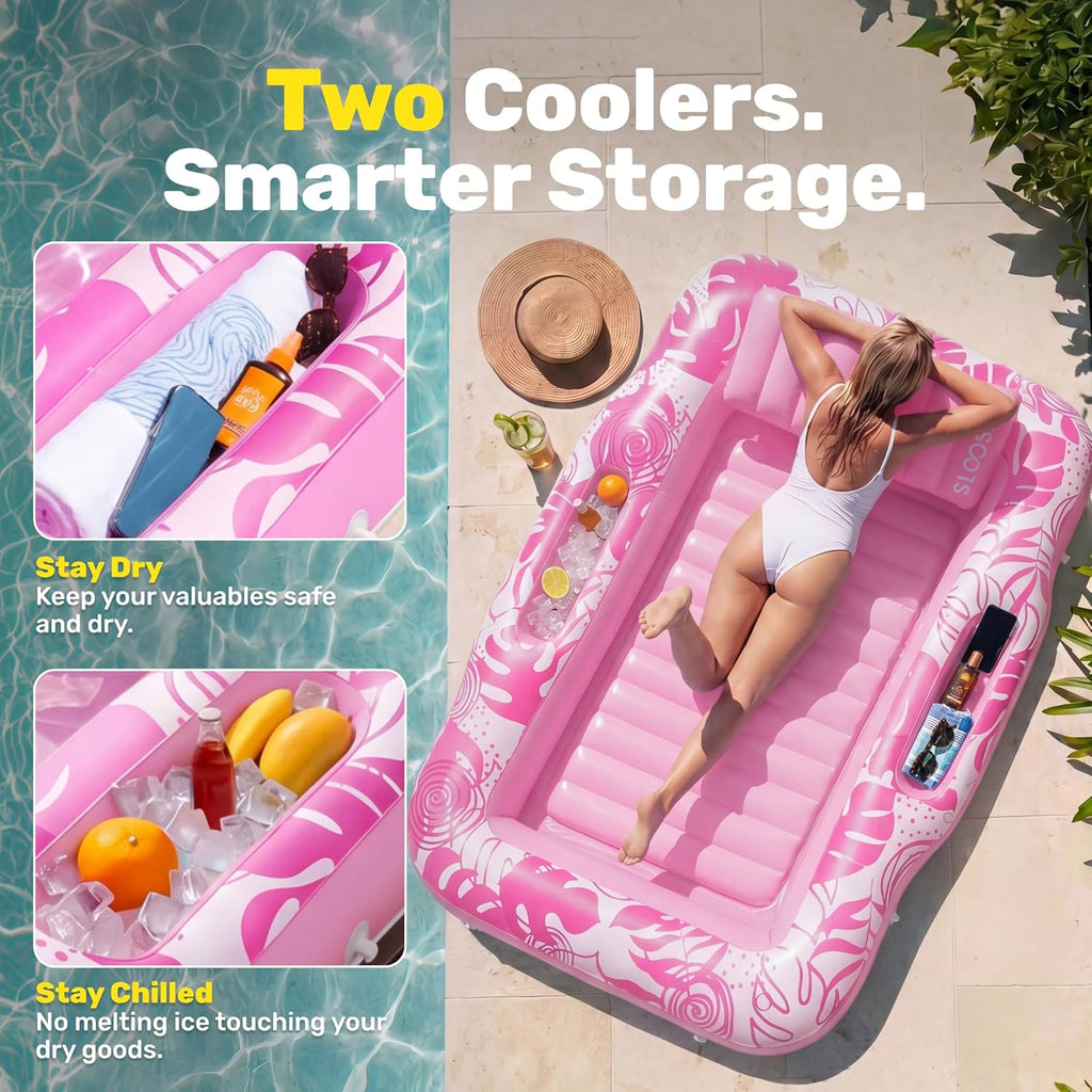 Inflatable Tanning Pool Lounger Float