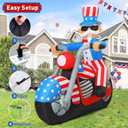 4th of July Patriotic Inflatable Sam Uncle Blow Up Decorations