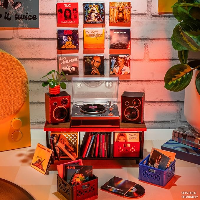 Miniverse Real Music Record Player Mini Collectibles