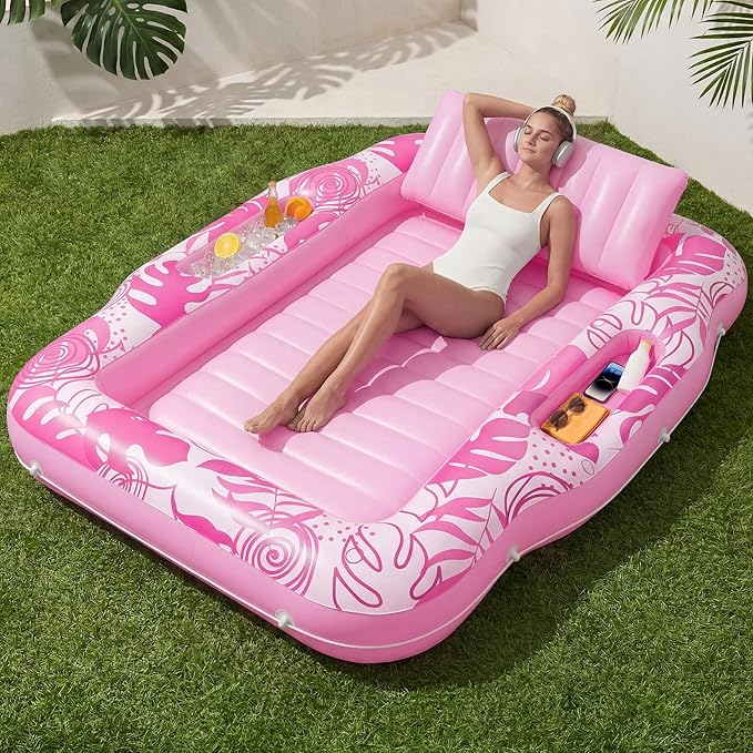 Inflatable Tanning Pool Lounger Float
