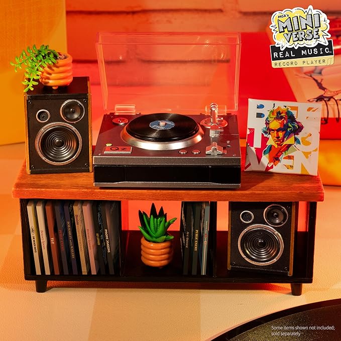 Miniverse Real Music Record Player Mini Collectibles
