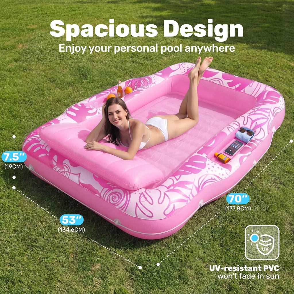 Inflatable Tanning Pool Lounger Float