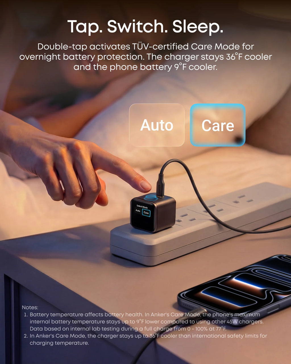 Anker Nano Charger (45W, Smart Display, 180° Foldable)