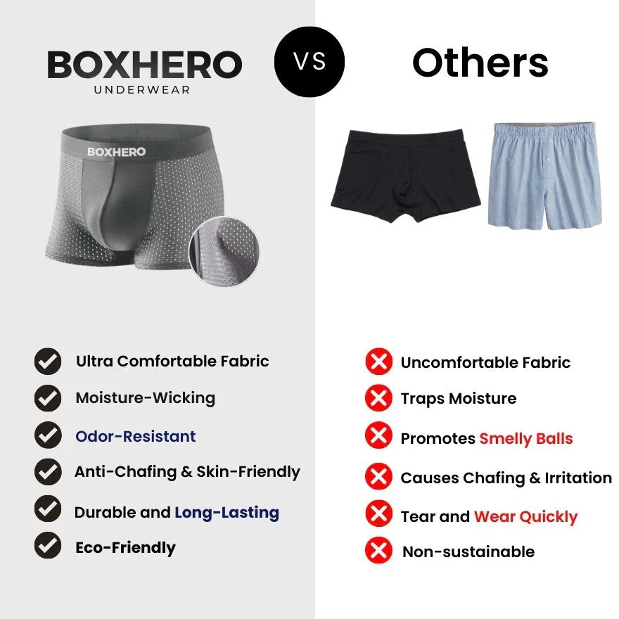 3-Pack Red - PREMIUM BAMBOO FIBRE BOXER SHORTS 1.0