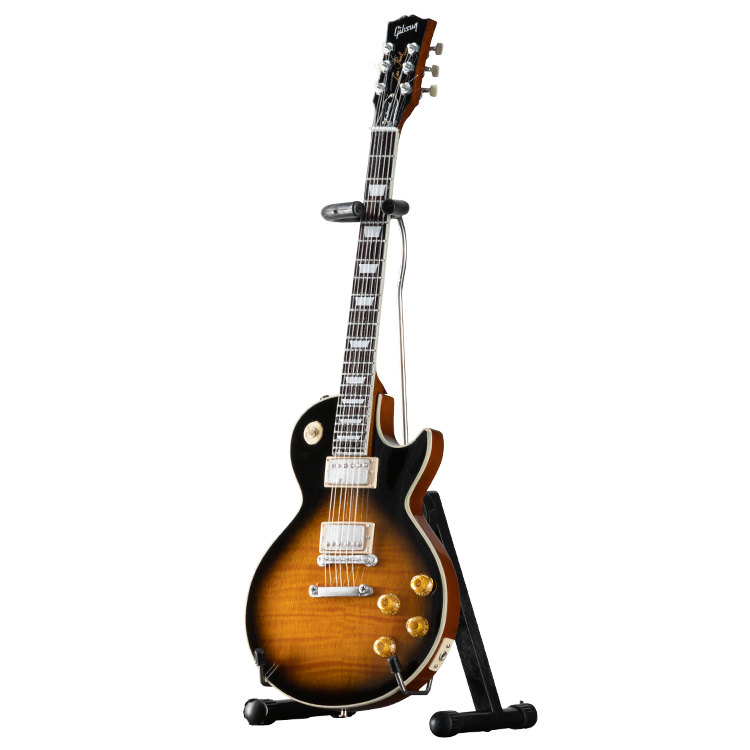 AXE HEAVEN Les Paul Tobacco Burst 1:4 Scale Mini Guitar Model
