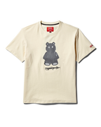 SHORT SLEEVE GRAPHIC MONEY BEAR T-SHIRT (APRICOT)