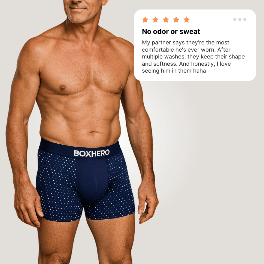 3-Pack Red - PREMIUM BAMBOO FIBRE BOXER SHORTS 1.0