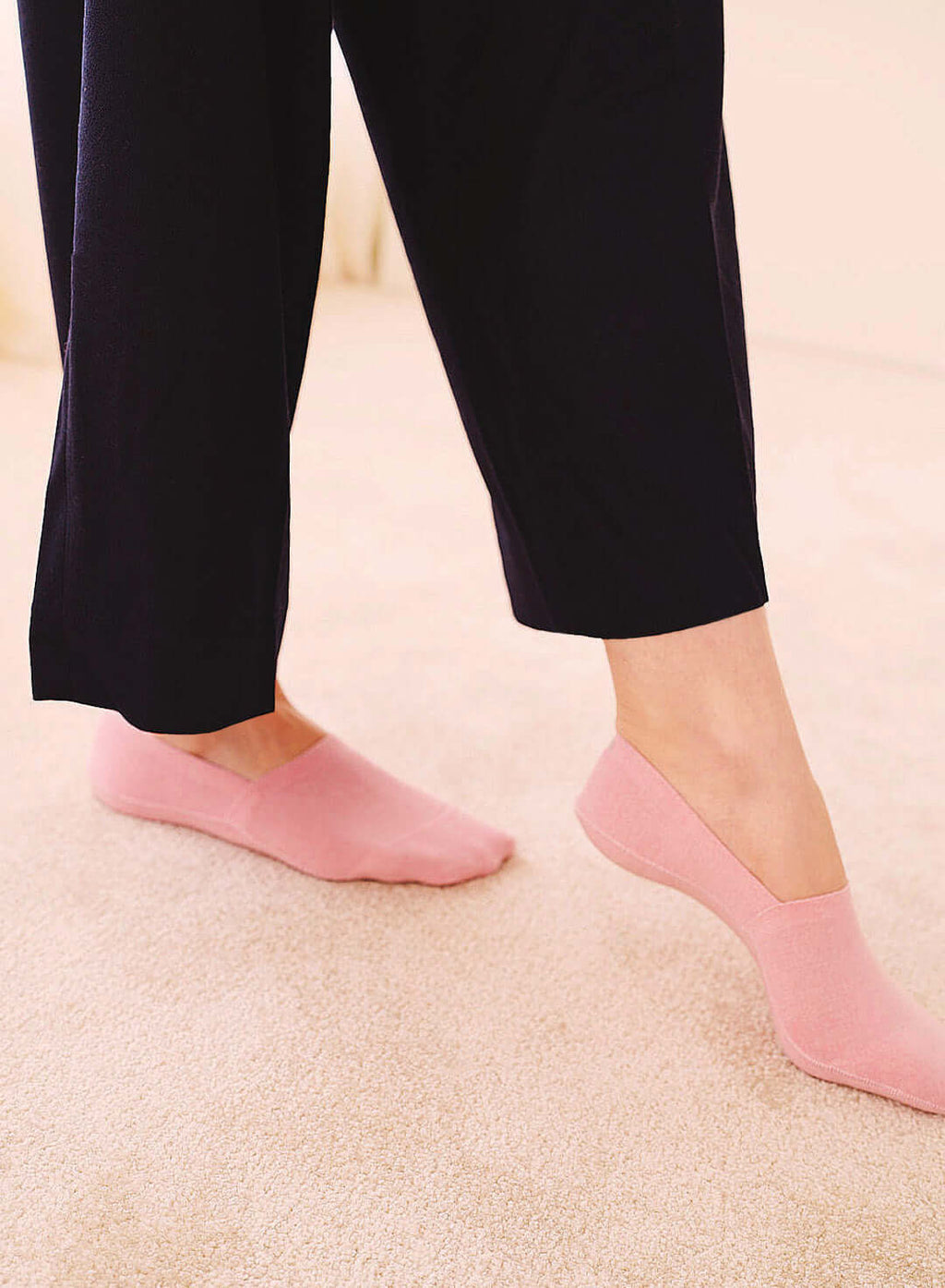 Merino Wool No Show Socks 4-Pack