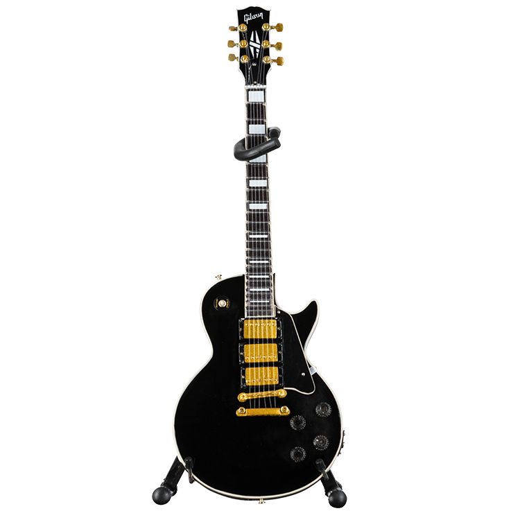 AXE HEAVEN® Les Paul Custom Ebony 1:4 Scale Mini Guitar Model