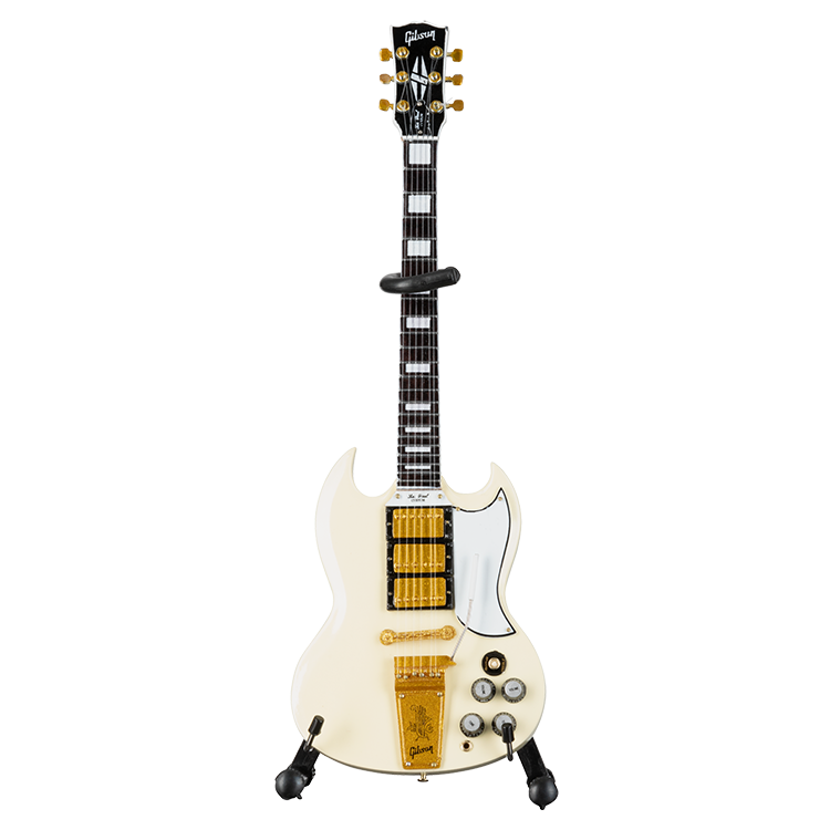 AXE HEAVEN '64 SG Custom White 1:4 Scale Mini Guitar Model