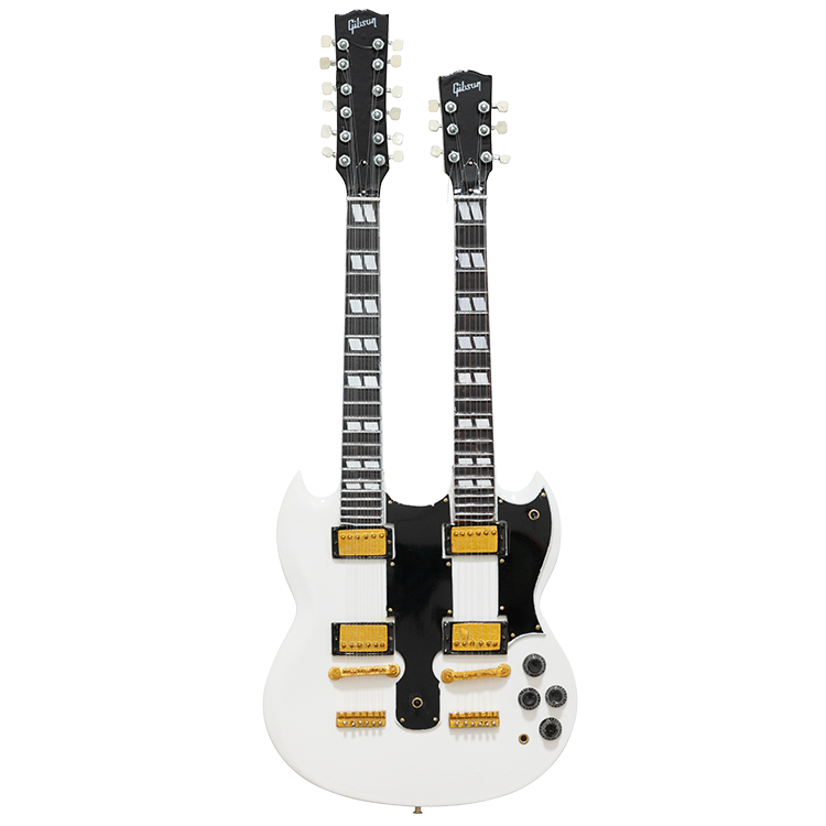 AXE HEAVEN EDS-1275 Alpine White 1:4 Scale Mini Guitar Model