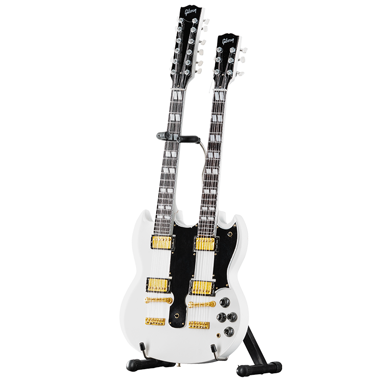 AXE HEAVEN EDS-1275 Alpine White 1:4 Scale Mini Guitar Model