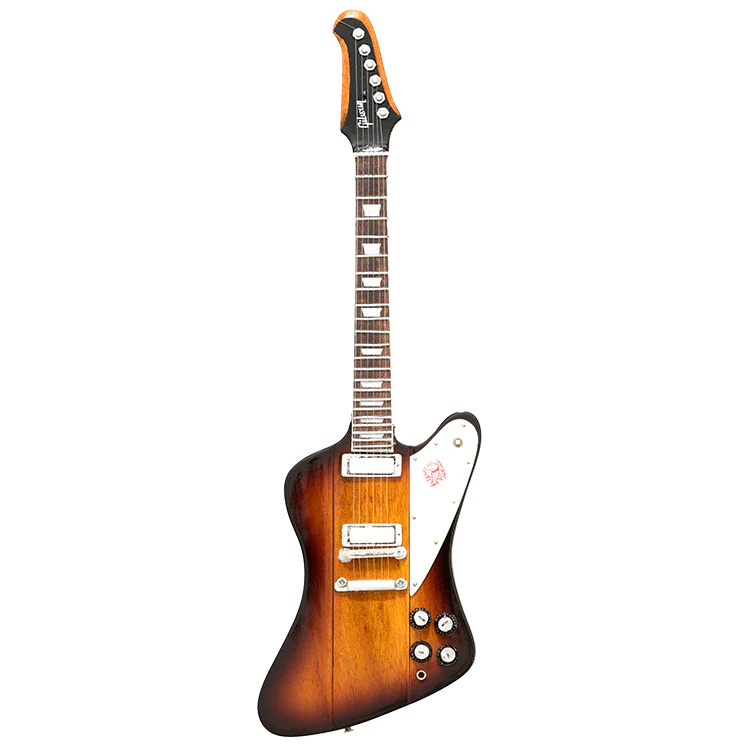 AXE HEAVEN® Firebird V Vintage Sunburst 1:4 Scale Mini Guitar Model