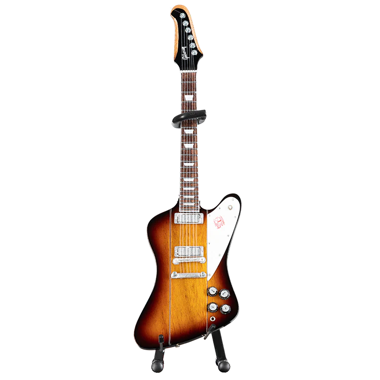 AXE HEAVEN® Firebird V Vintage Sunburst 1:4 Scale Mini Guitar Model