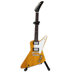 AXE HEAVEN® '58 Korina Explorer Natural Finish 1:4 Scale Mini Guitar Model