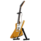 AXE HEAVEN® '58 Korina Explorer Natural Finish 1:4 Scale Mini Guitar Model