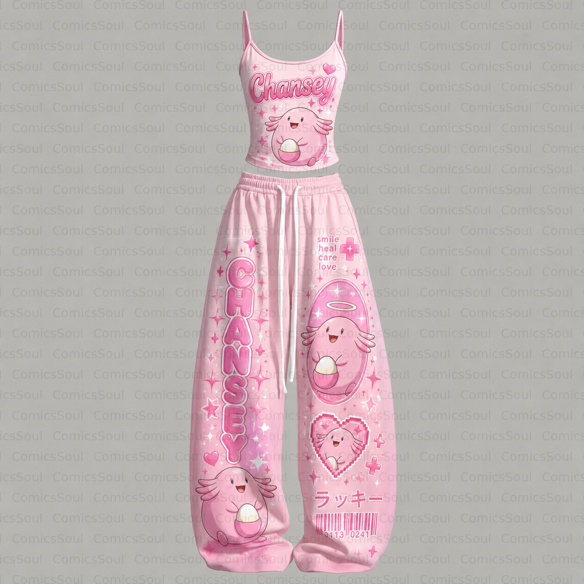 Top & Elasticated Trousers Two-Piece Set